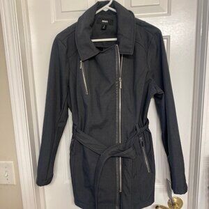 Avanti - Size L - Women's Heather Grey Trench Coat NWT